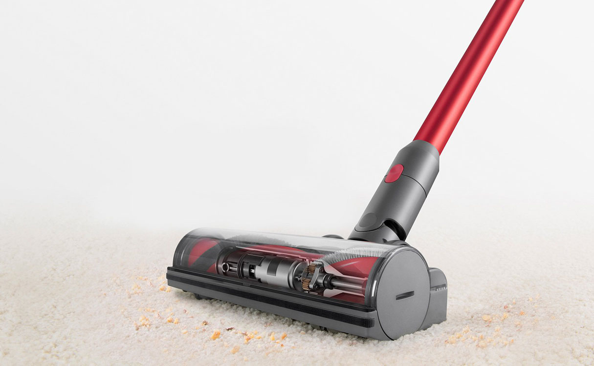 Mop Roborock H6 z nakładką do czyszczenia dywanów.